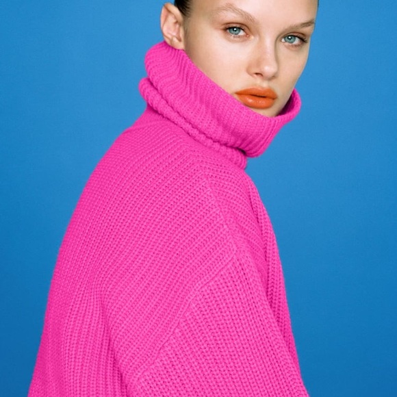 Zara High Collar Knit Sweater - Picture 8 of 11